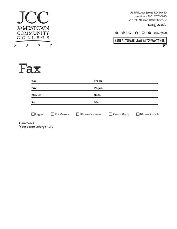 fax template