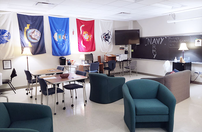 JCC Jamestown Campus veterans lounge