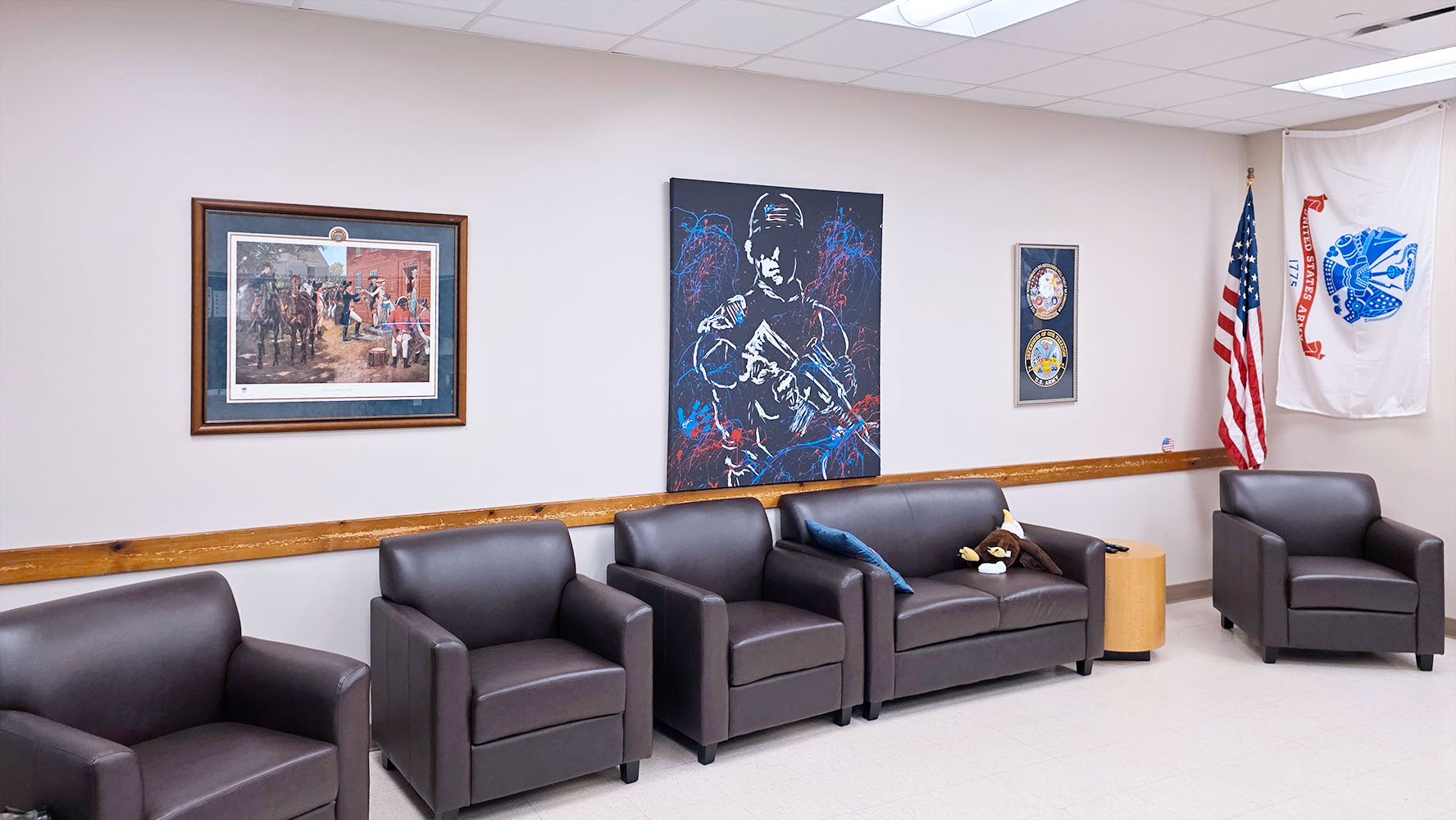 JCC Jamestown Campus veterans lounge