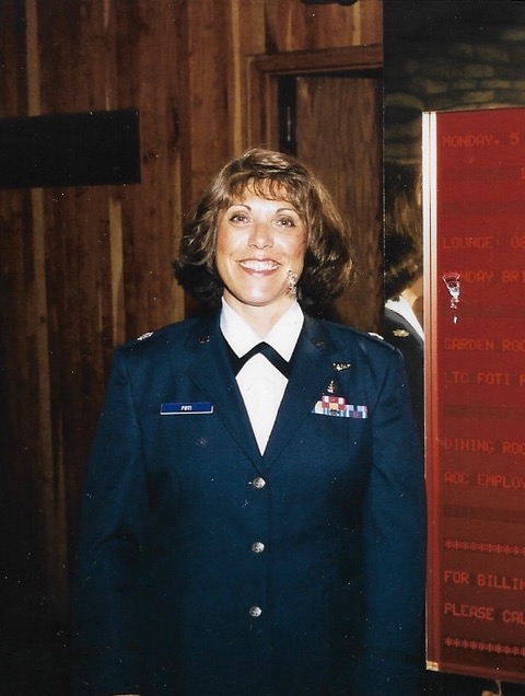 Lt. Col. Cheri Foti poses on the day she was promoted to her current rank.