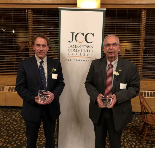 photo of Jonathan O'Brian and Rick Whitney holding awards