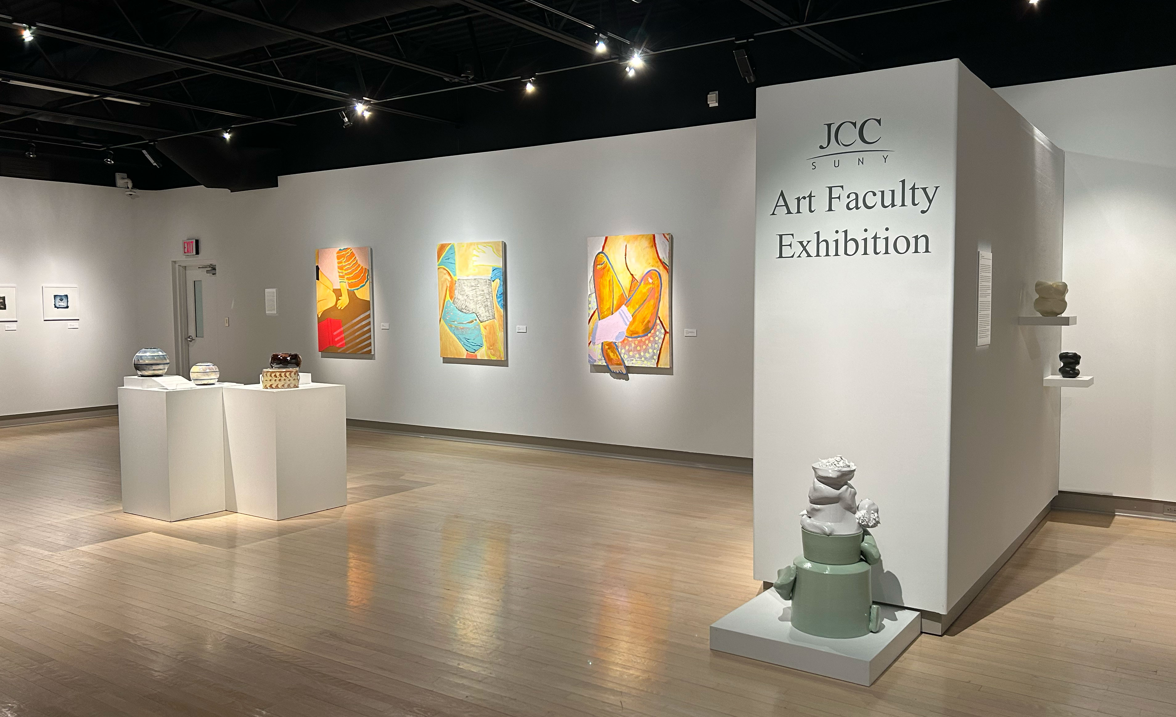 Installation image of the JCC Art Faculty exhibition