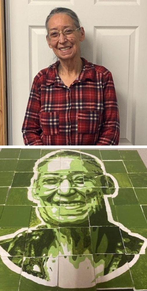 Sandy Dowdy photo and mosaic