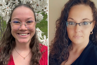 Headshots of two women students.